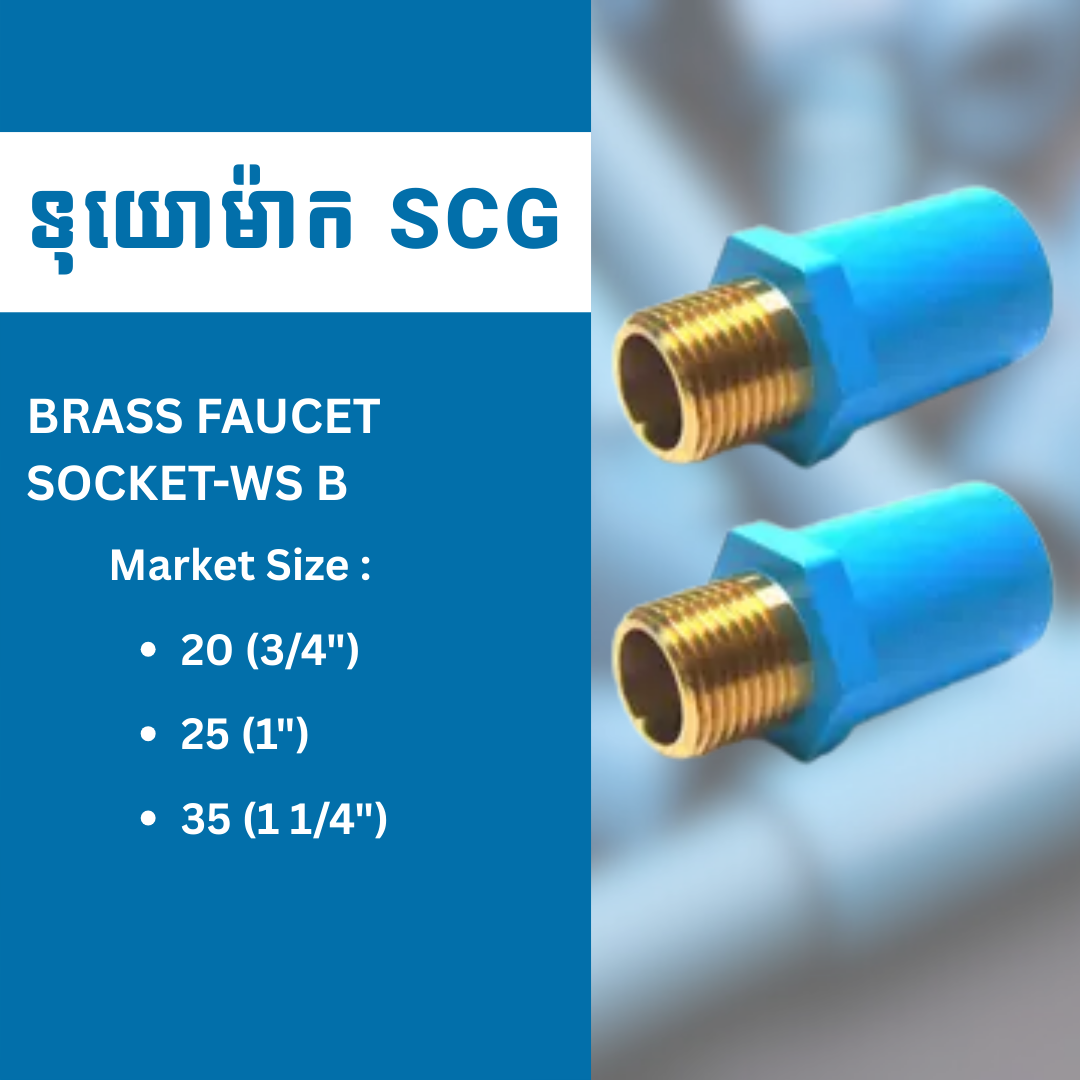 BRASS FAUCET SOCKET-WS B