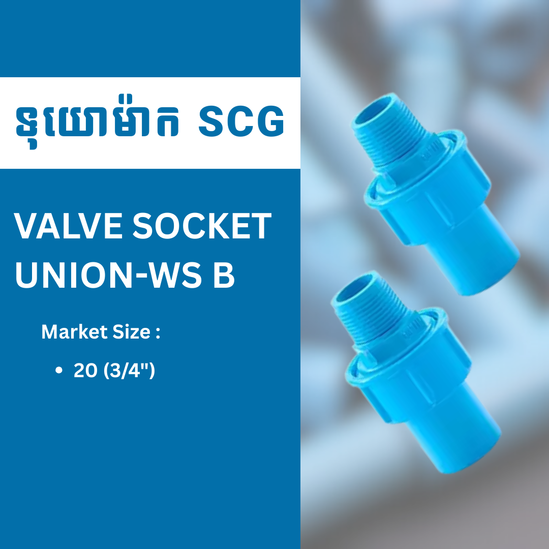 VALVE SOCKET UNION-WS B