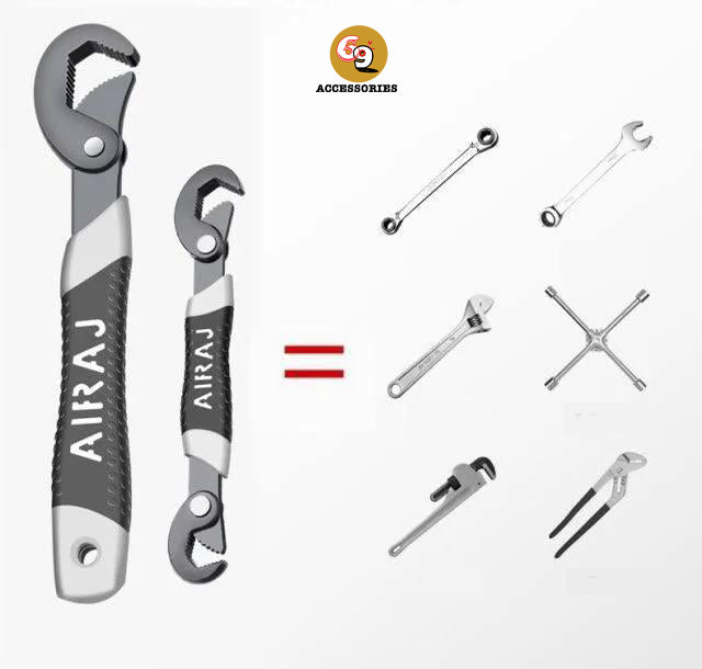 Set universal wrench size two universl wrenches multi-function wrench activity wrench set
