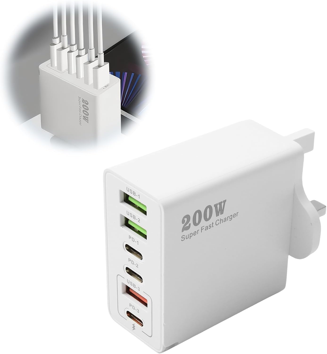 6-hole charging head