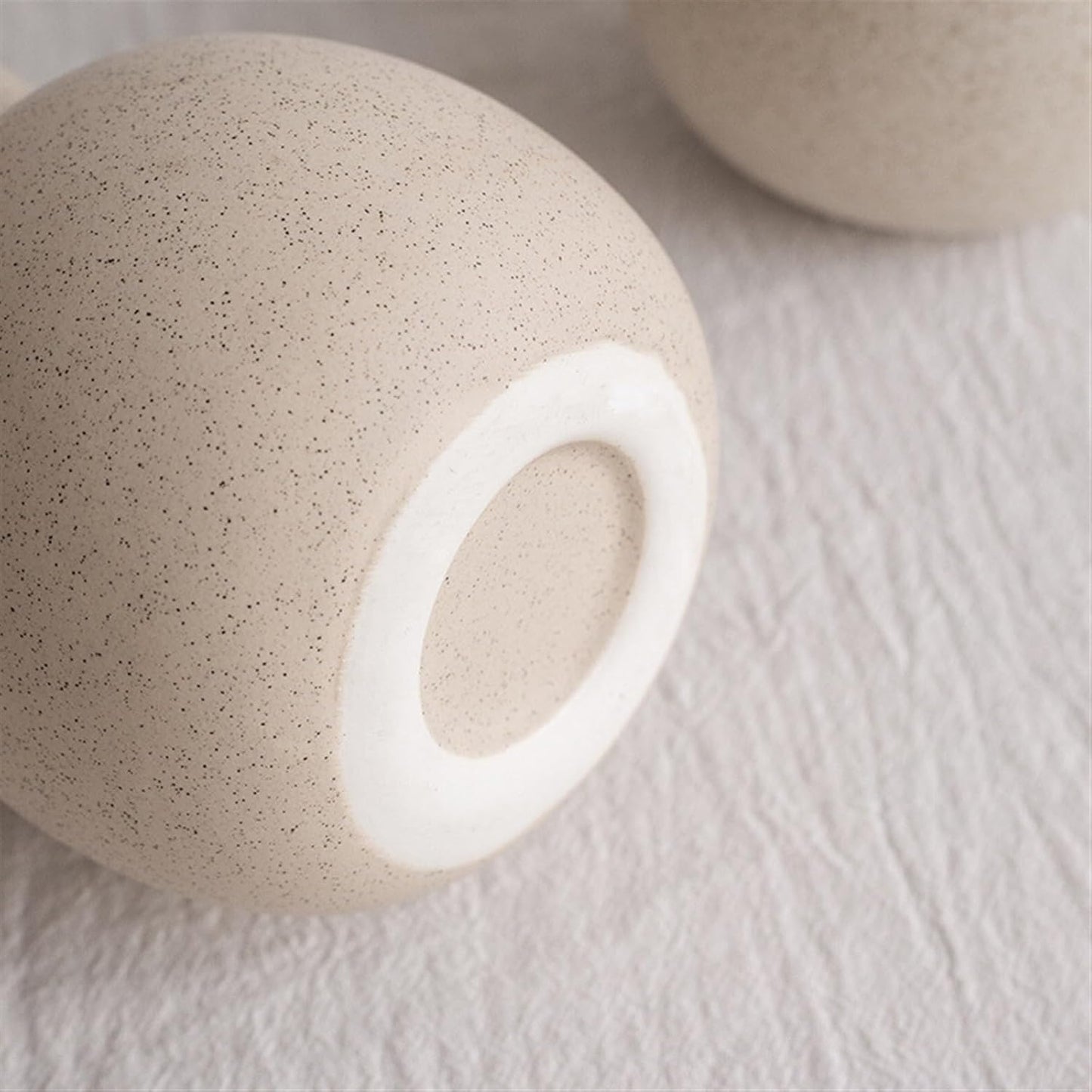White Ceramic Vase 2 Handles