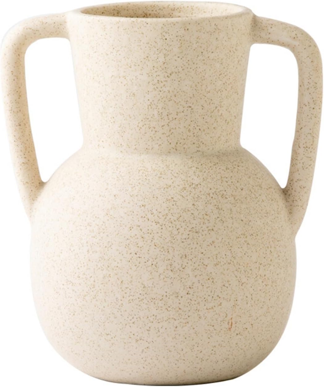 White Ceramic Vase 2 Handles