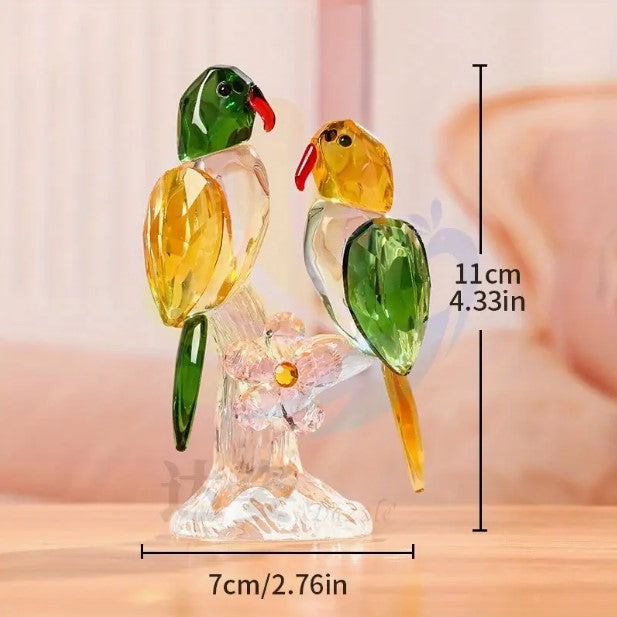 Glass Birds Figurines(green)