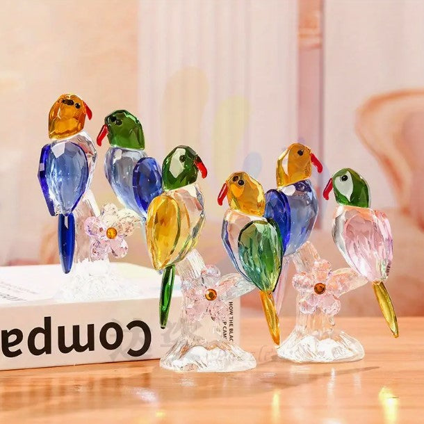 Glass Birds Figurines(blue)