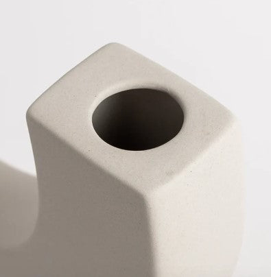 ceramic vase j-shape