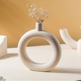 ceramic vase circle shape