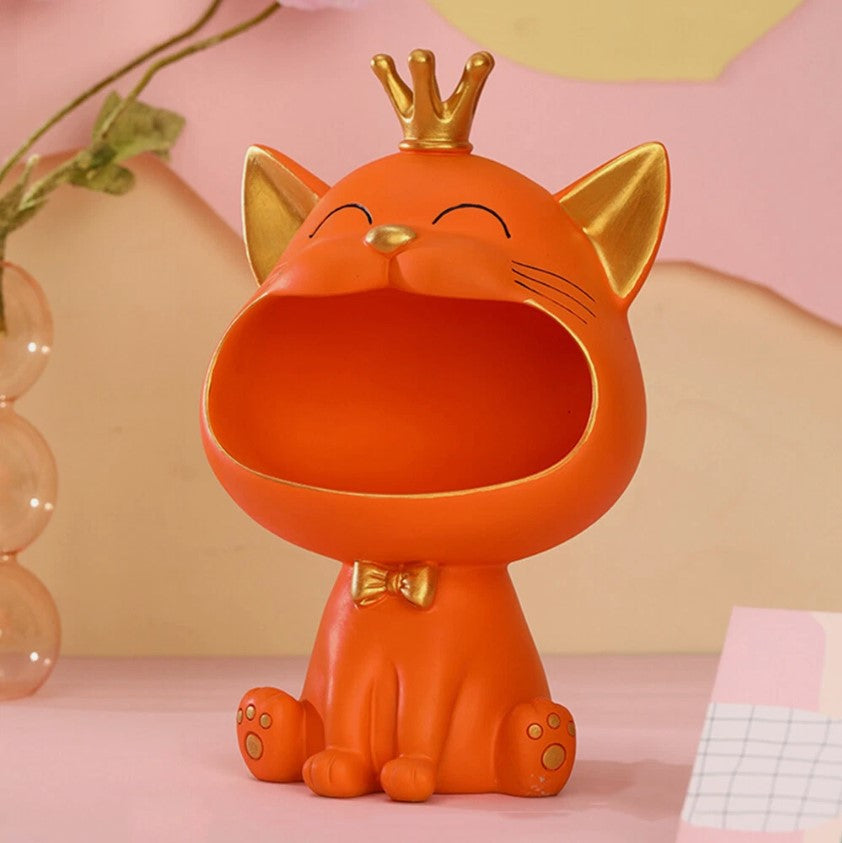 cat figurine (orange)