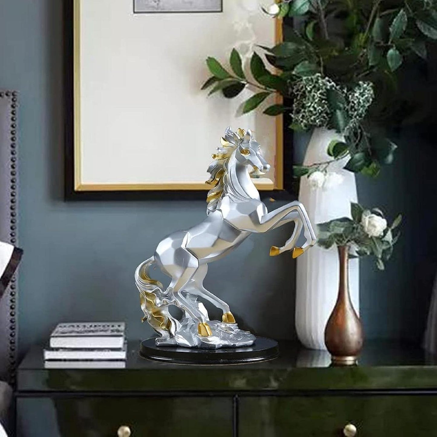 Standing Horse Statue (silver)