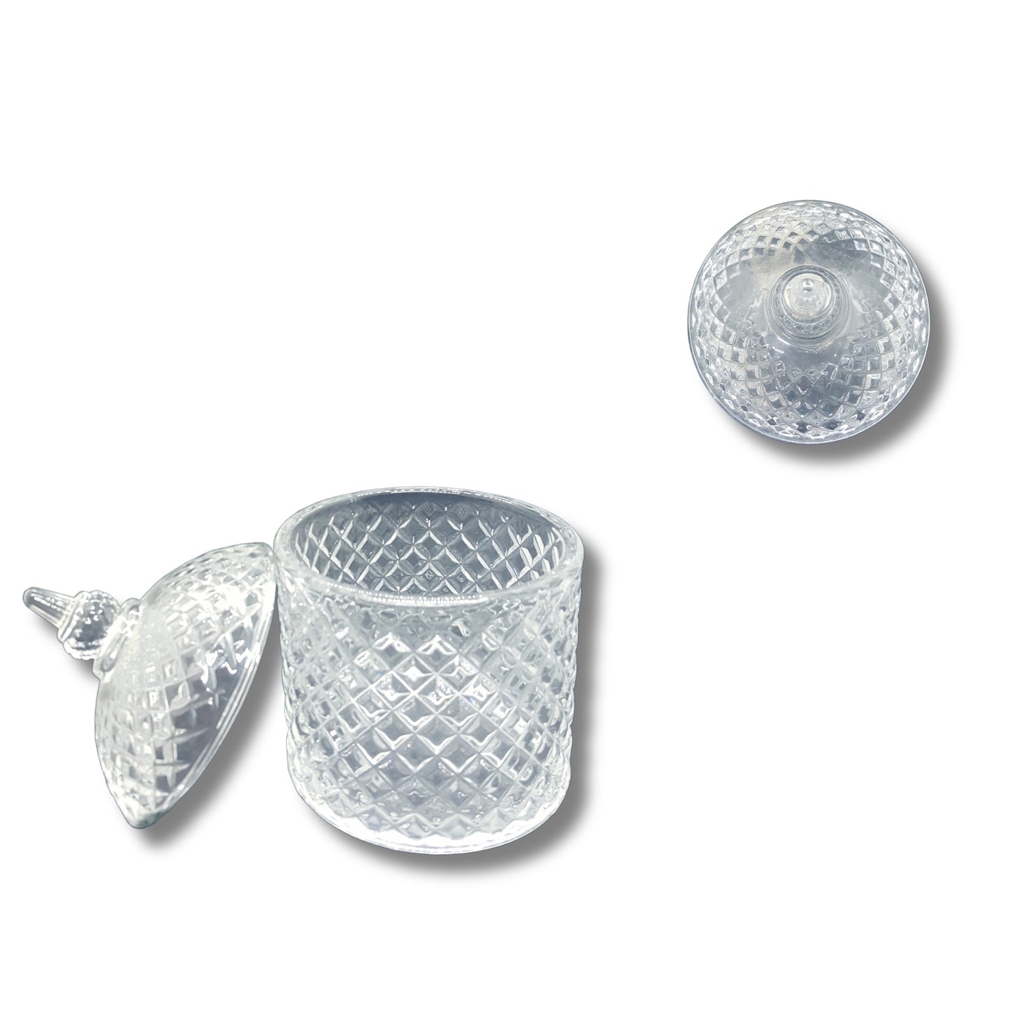 Glass sugar bowl
