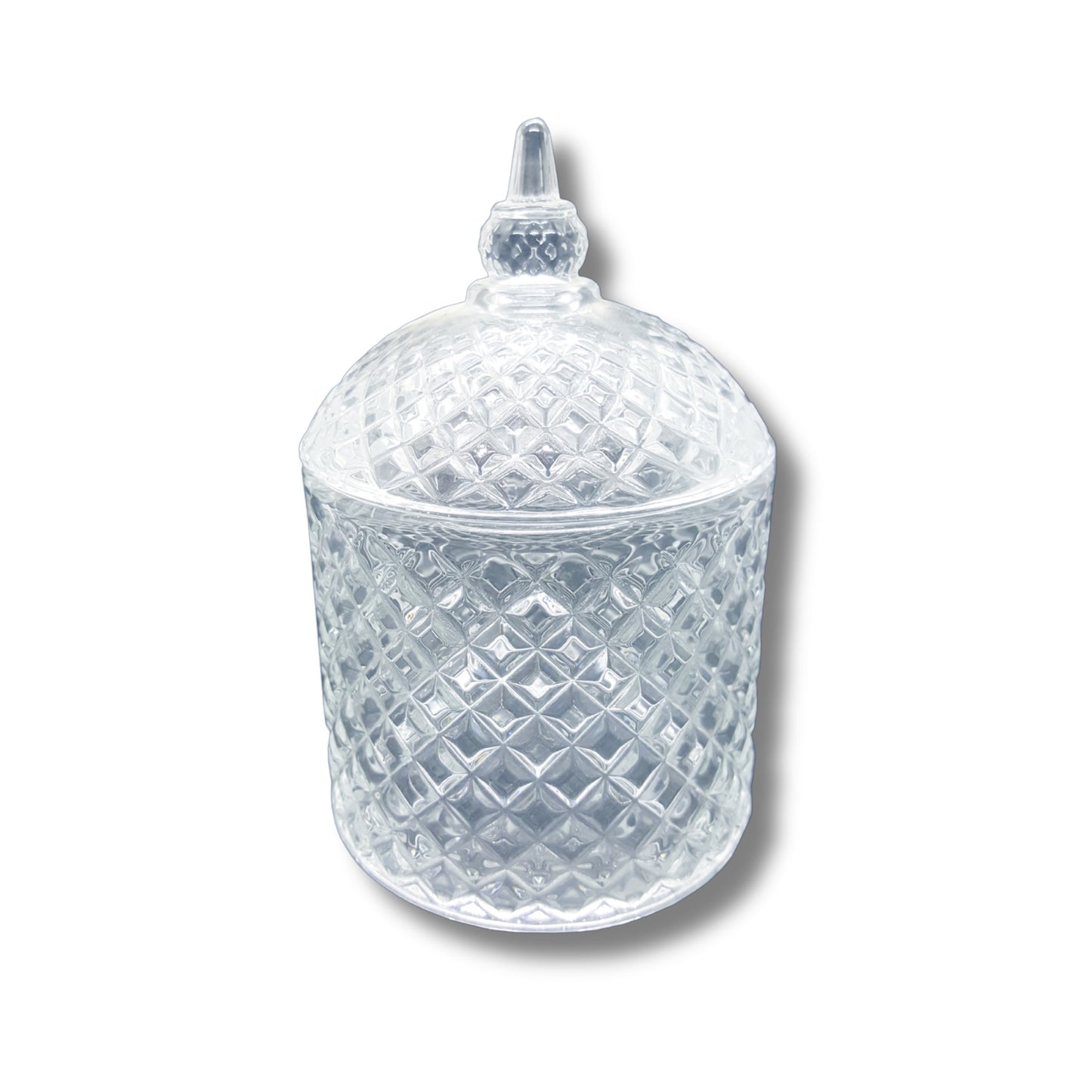 Glass sugar bowl