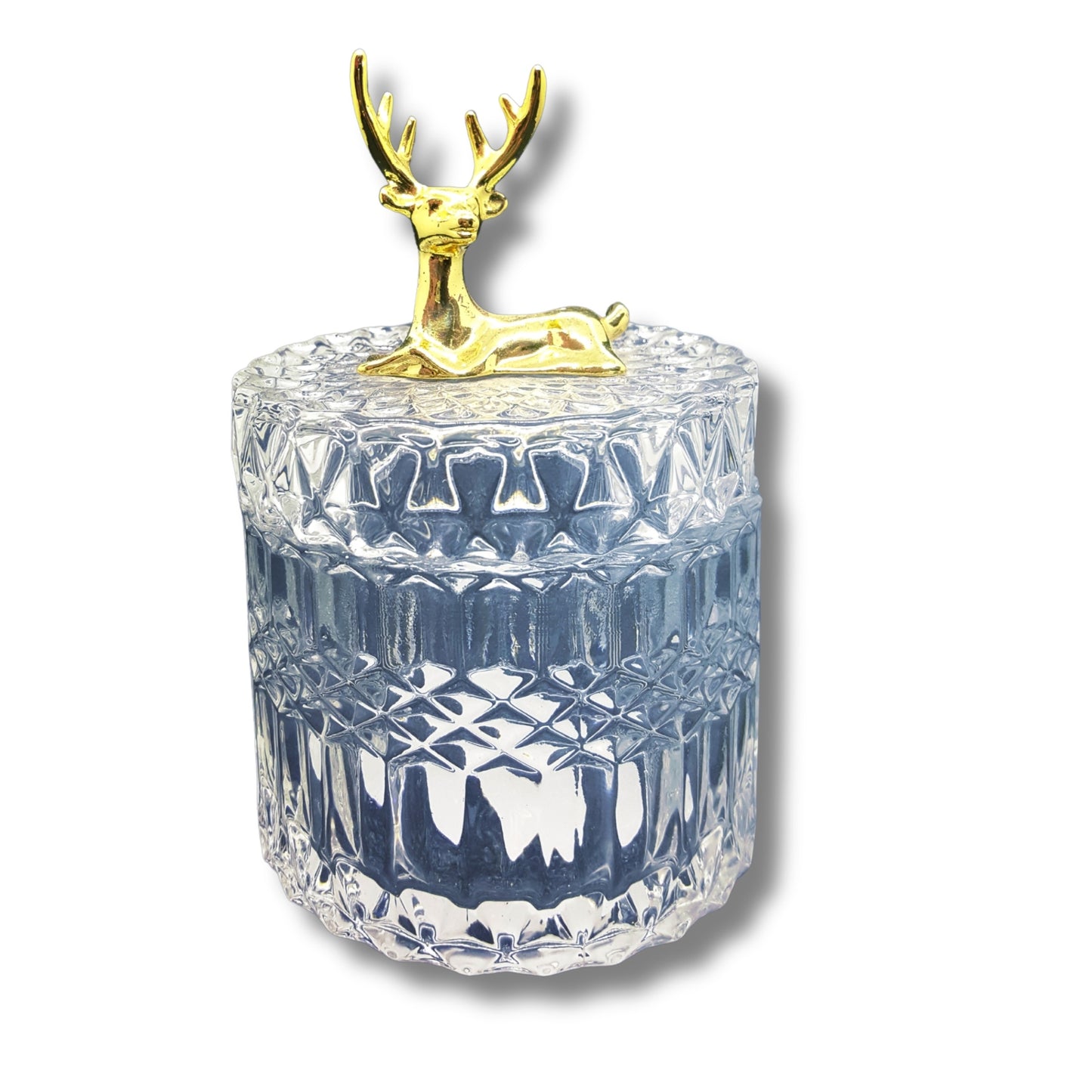 Glass sugar bowl