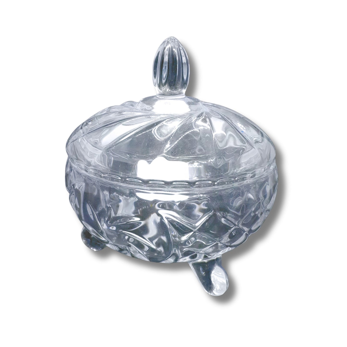 Glass sugar bowl