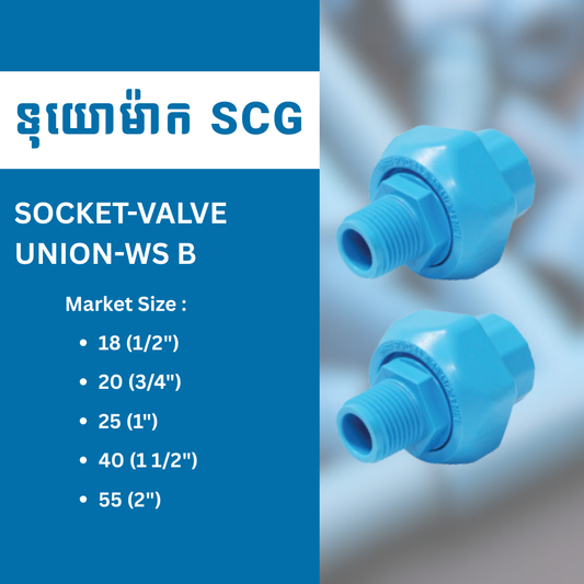 SOCKET-VALVE UNION-WS B