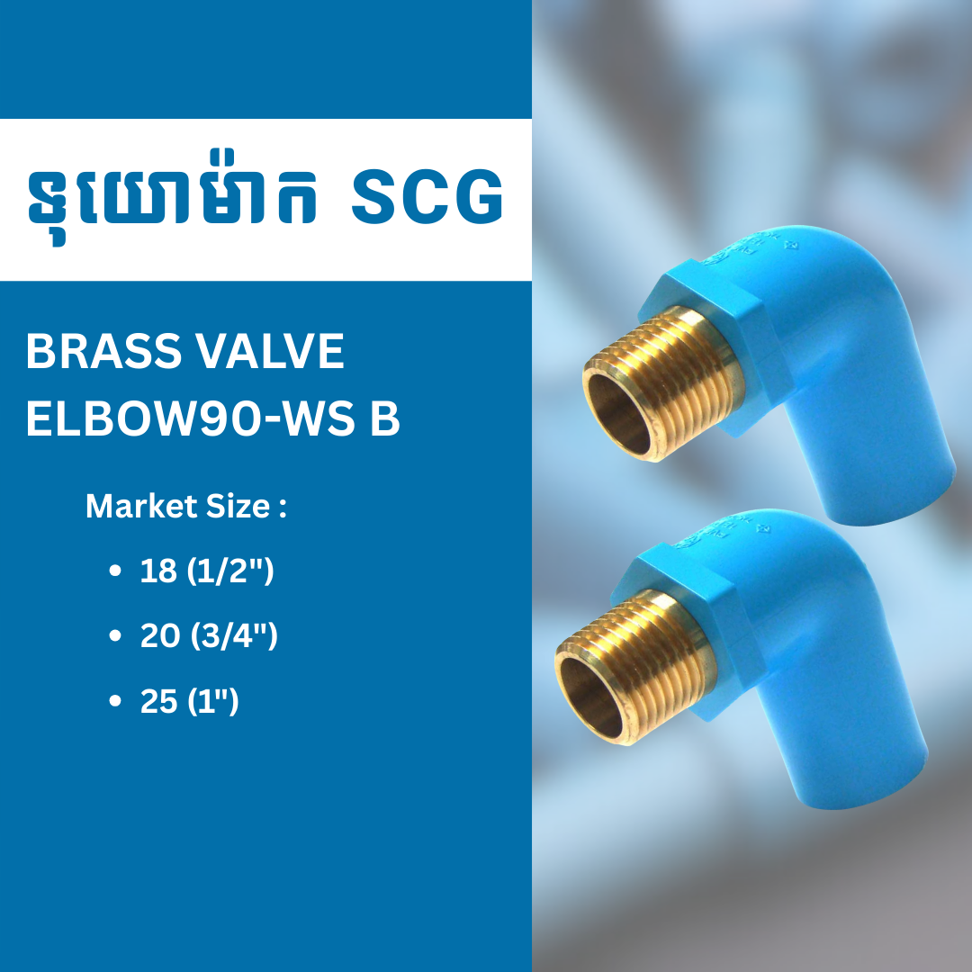BRASS VALVE ELBOW90-WS B