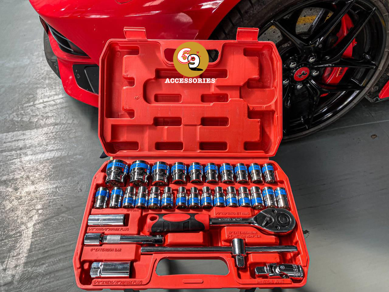 32 pcs Sockets Set Ratched Wrench Hand Tool Set