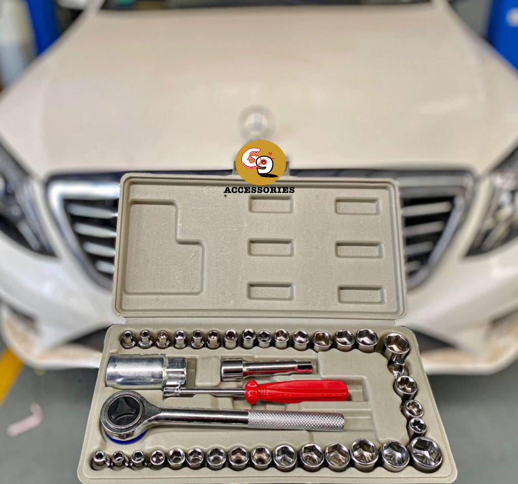 40 pcs Combination Socket Wrench Set