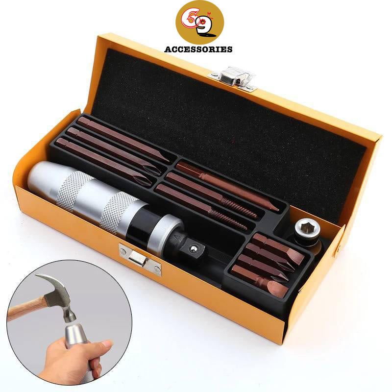 12pcs Screw Hand Tool Kit Practical Impact Driver Bits Socket Professional Screwdriver Set