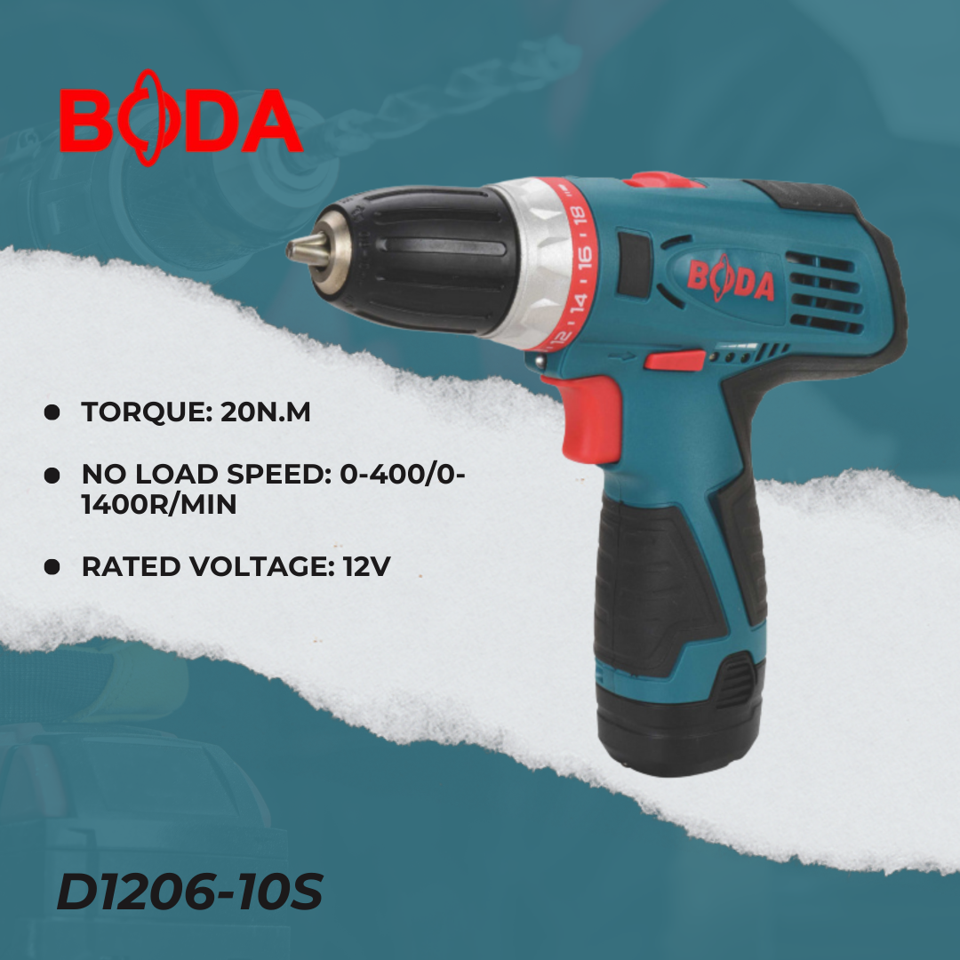 Rechargeable Screwdriver Drill (D1206-10S)