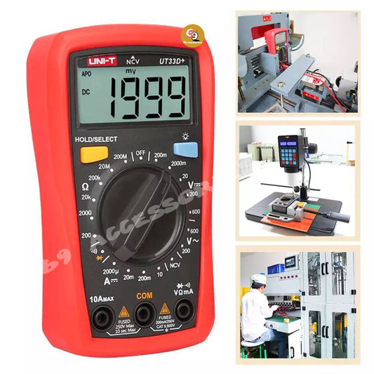 UNI-T UT33D+ Palm Size digital Multimeter With Capacitance/NCV/Diode test/Continuity buzzer