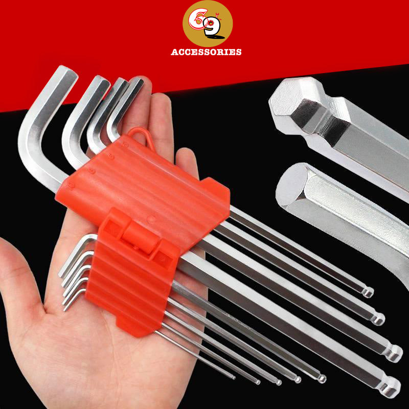 9pcs Folding holder Hex Key Set/Allen Key/Wrench Tool