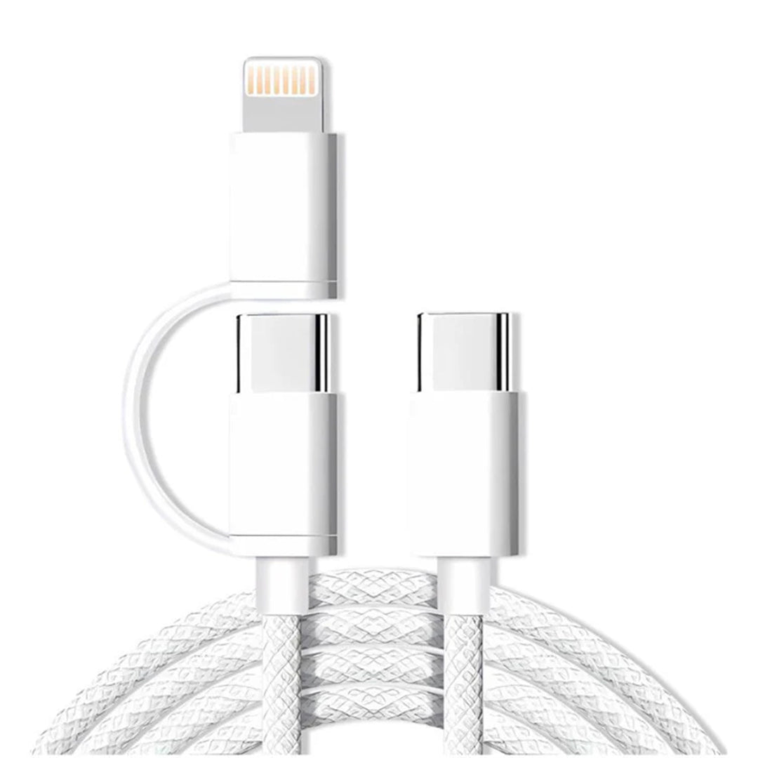 USB-C to Type-C and Lightning 60W Charge Cable