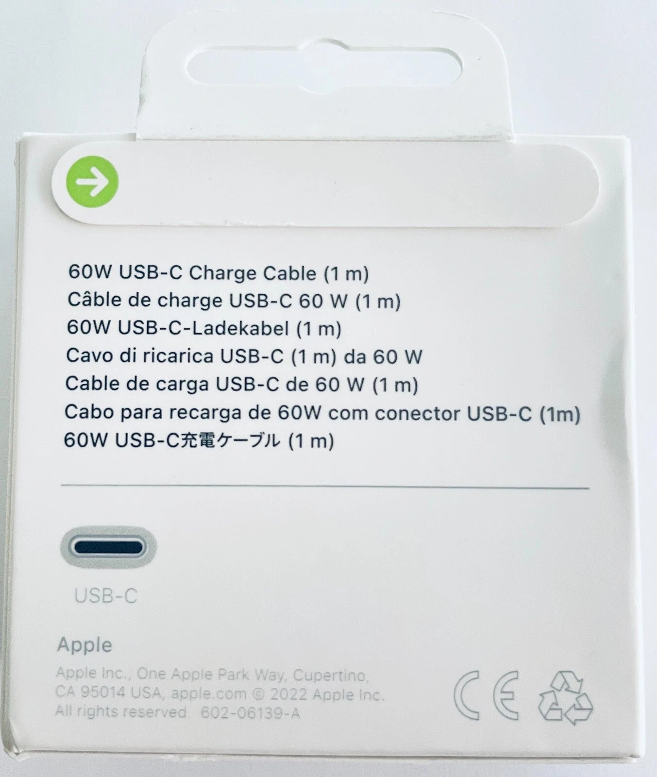 USB-C 60W Charge Cable (1m)