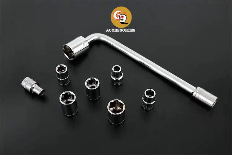 10pcs low carbon steel tool 
 kit with case