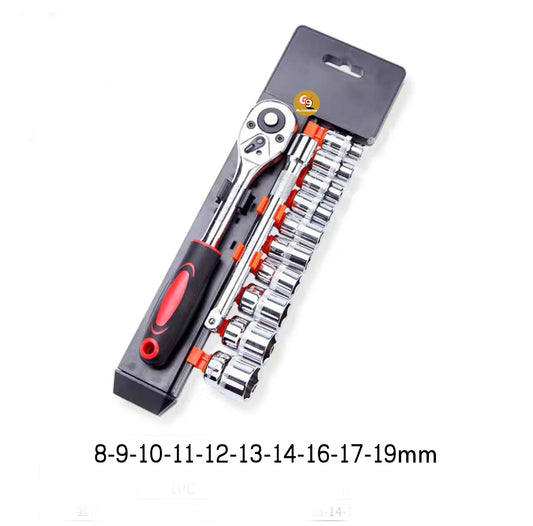 12pcs inch Ratchet socket wrench set