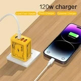 120W Super fast charger dual USB + dual PD