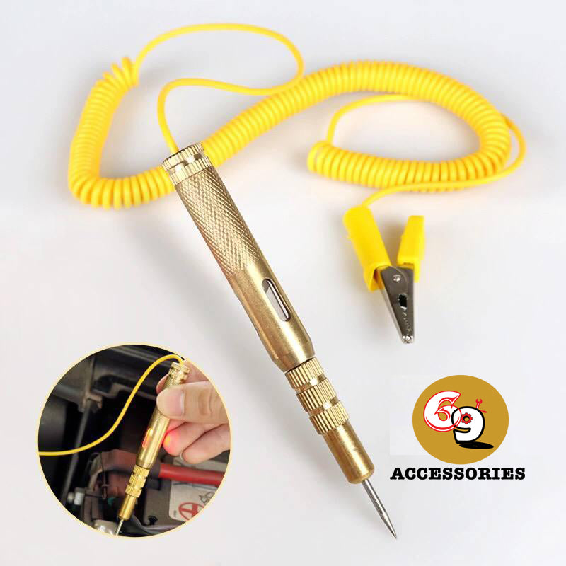 6V-24V Car Circuit Tester Probe Light System Test Probe Lamp Auto Light Lamp Voltage Test Pen Detector Copper