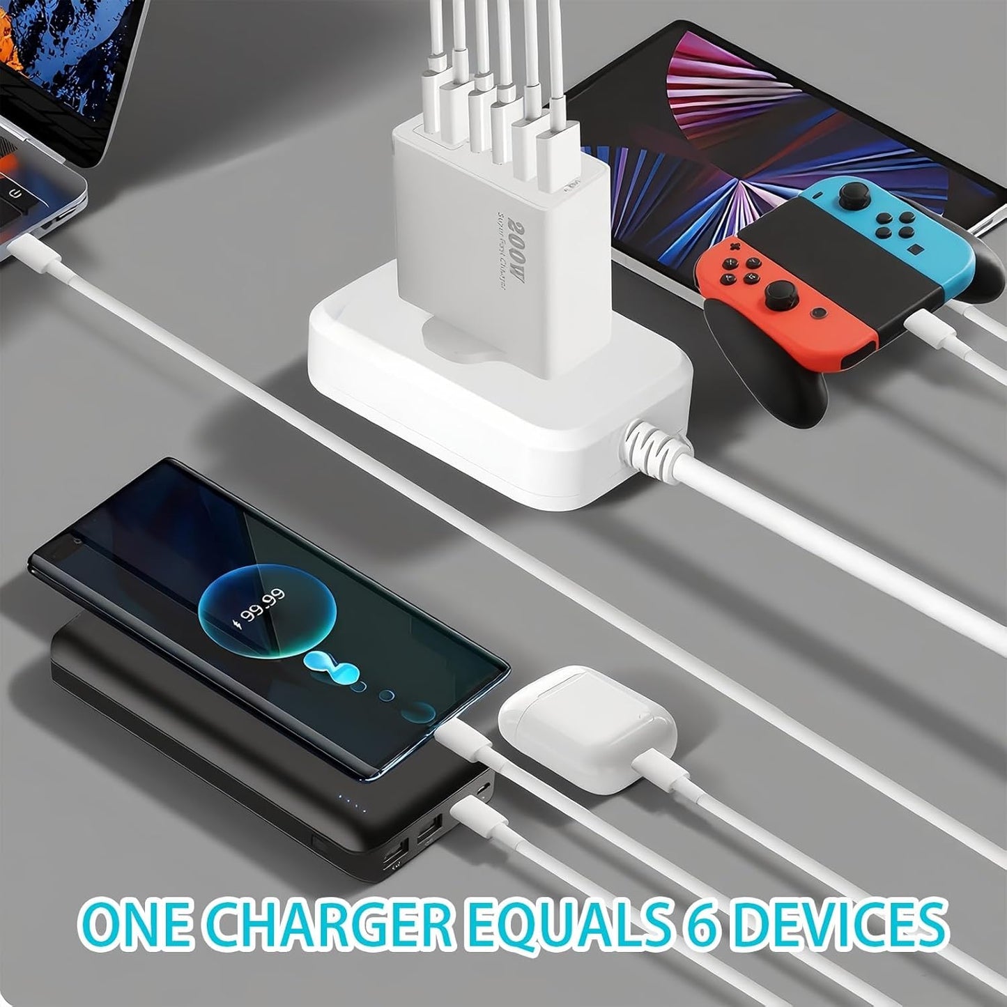 6-hole charging head