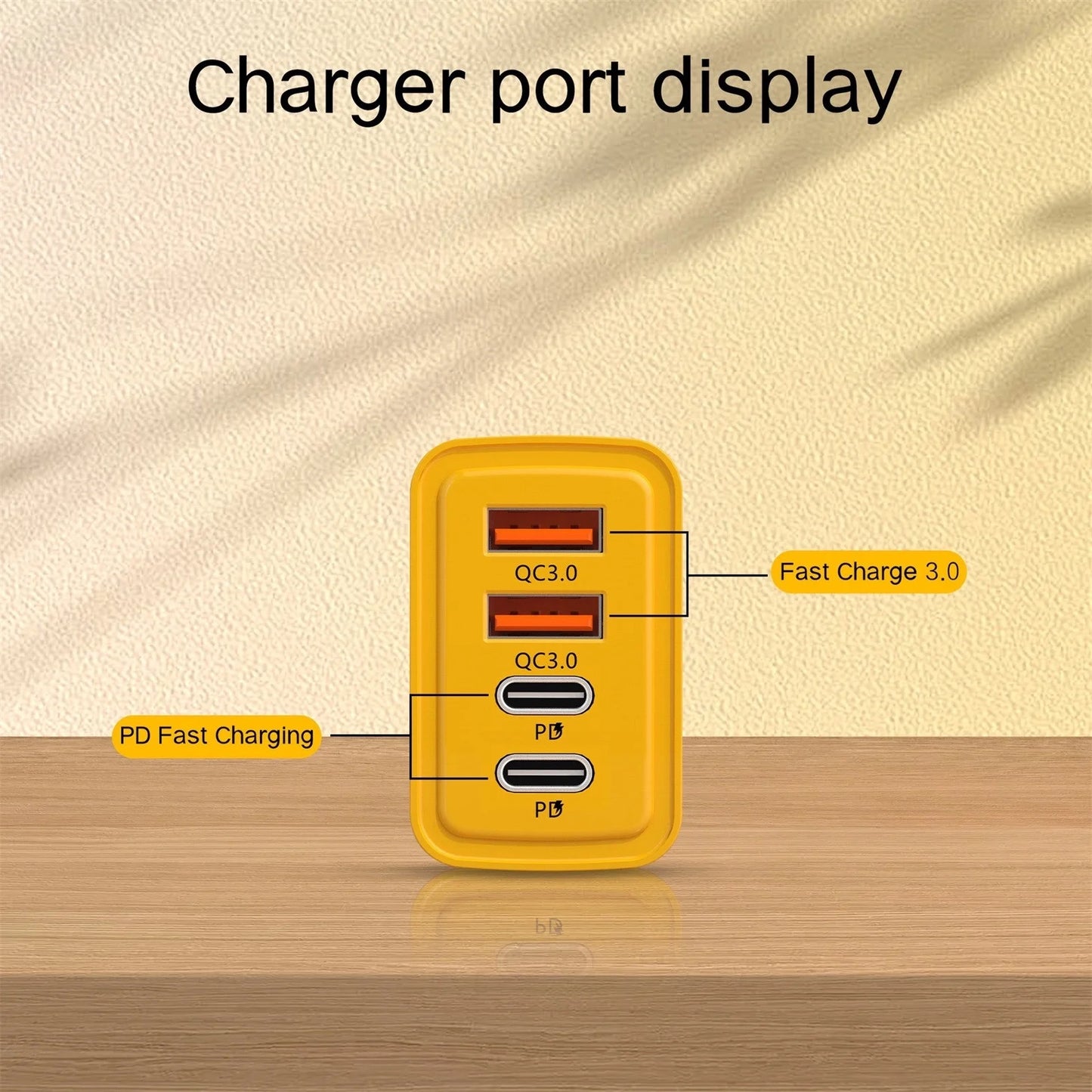 120W Super fast charger dual USB + dual PD