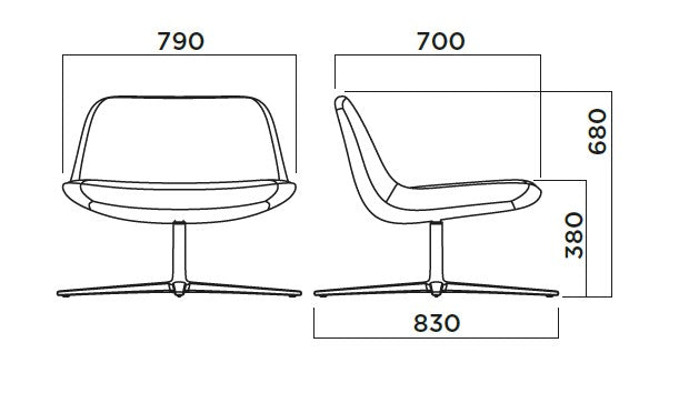 Pure loop lounge chair by Infiniti design