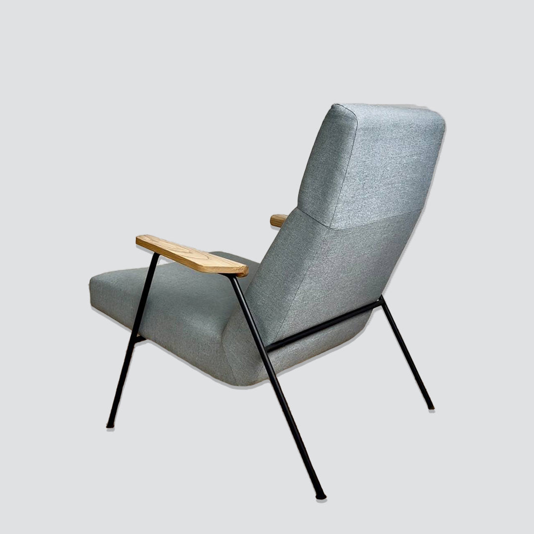D-A05 armchair in light blue fabric