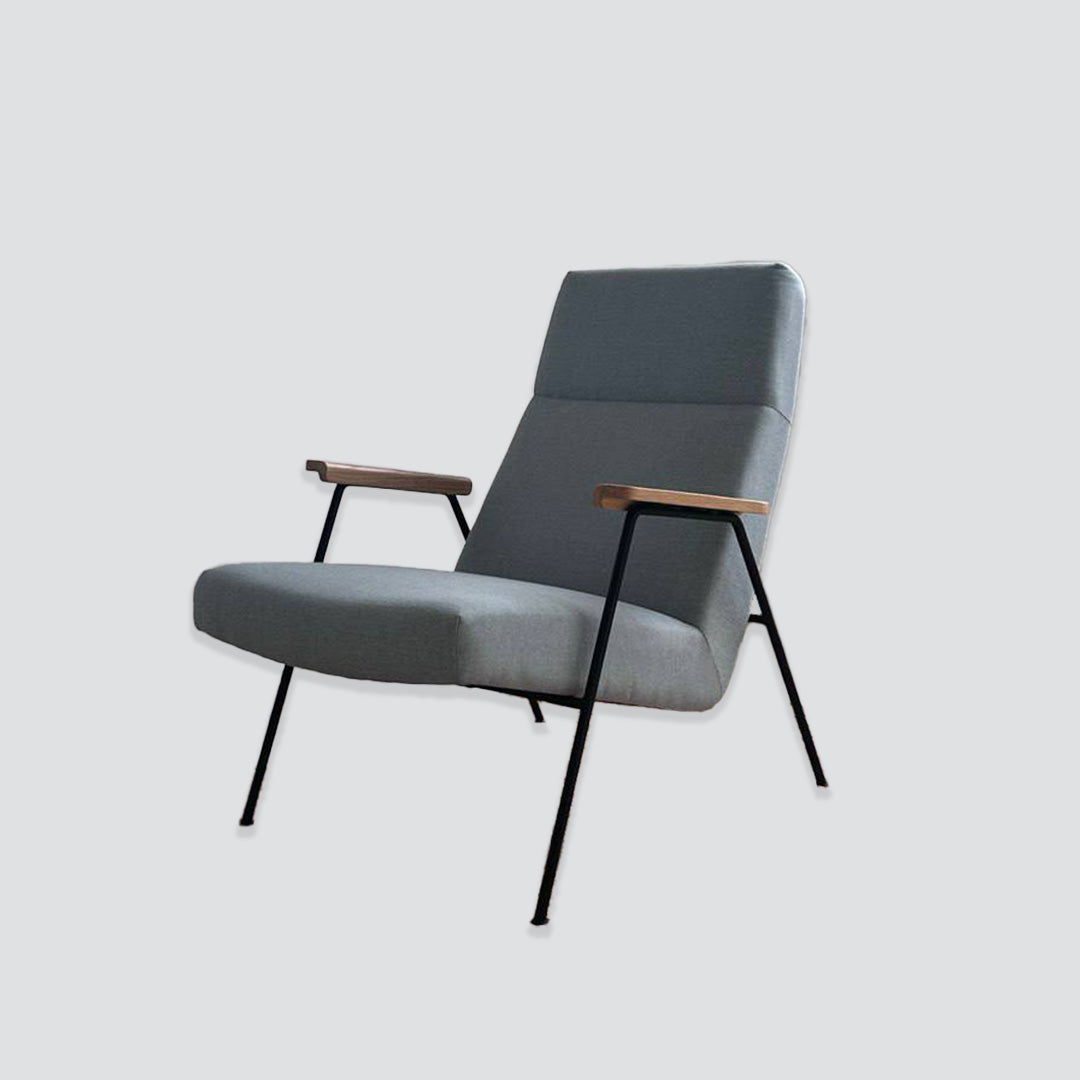 D-A05 armchair in light blue fabric