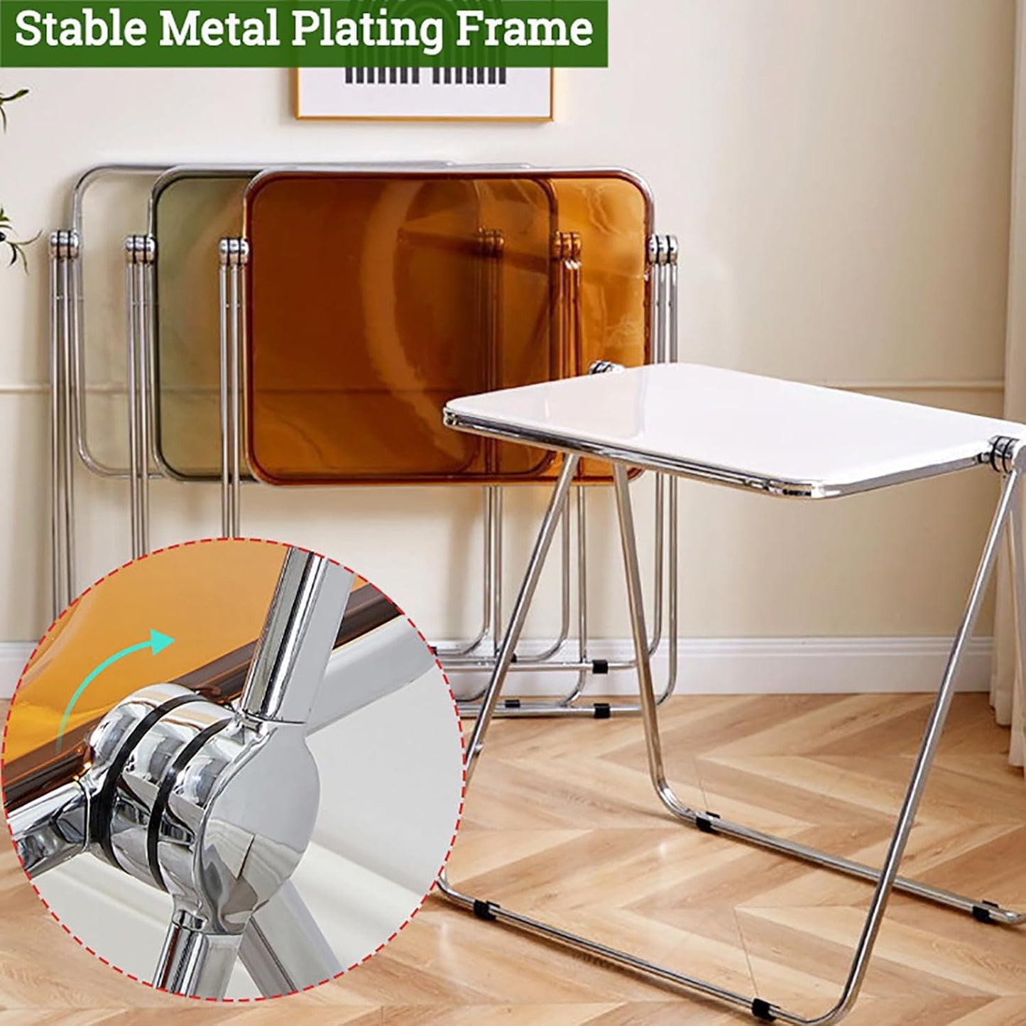Folding desk set