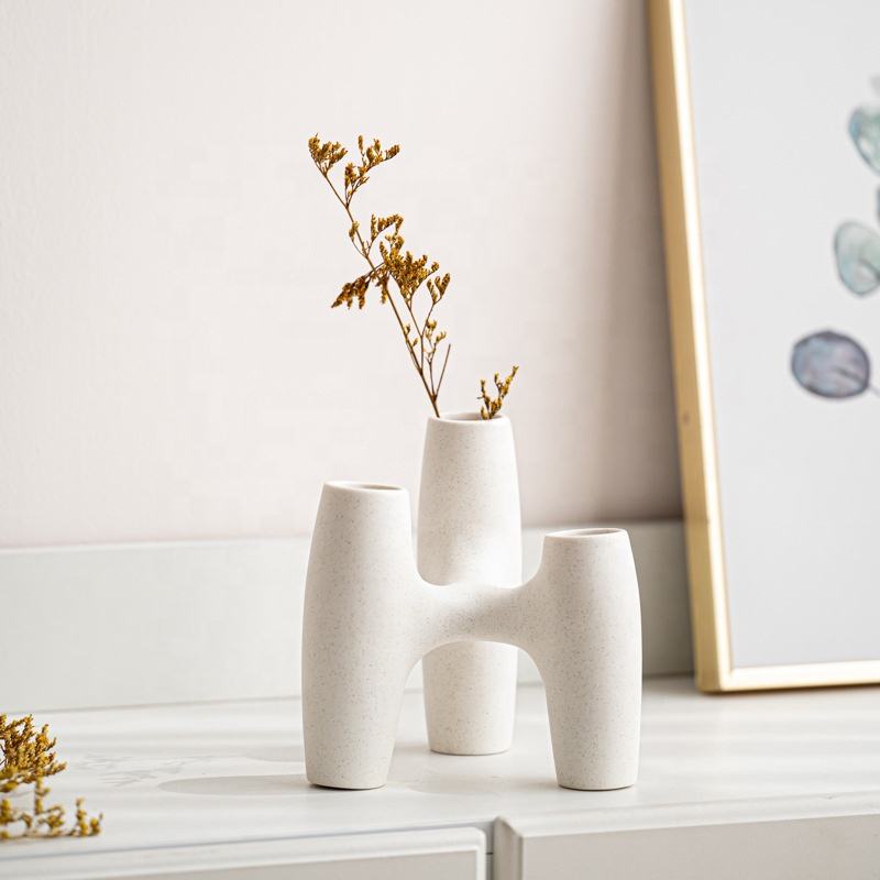 White ceramic vase