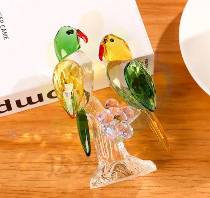 Glass Birds Figurines(green)