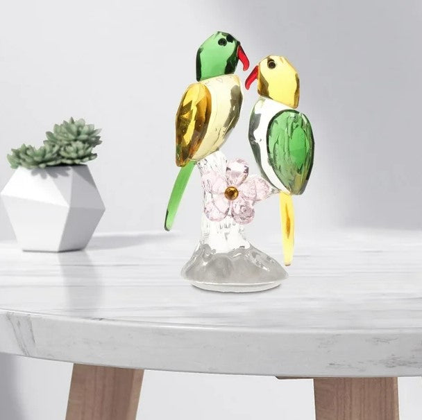Glass Birds Figurines(green)