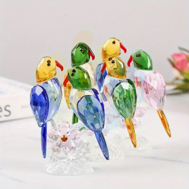 Glass Birds Figurines(green)
