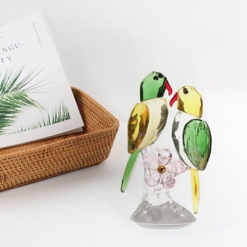 Glass Birds Figurines(green)