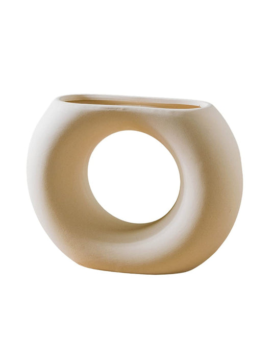 Ceramic Flower Vase Hollow Shaped