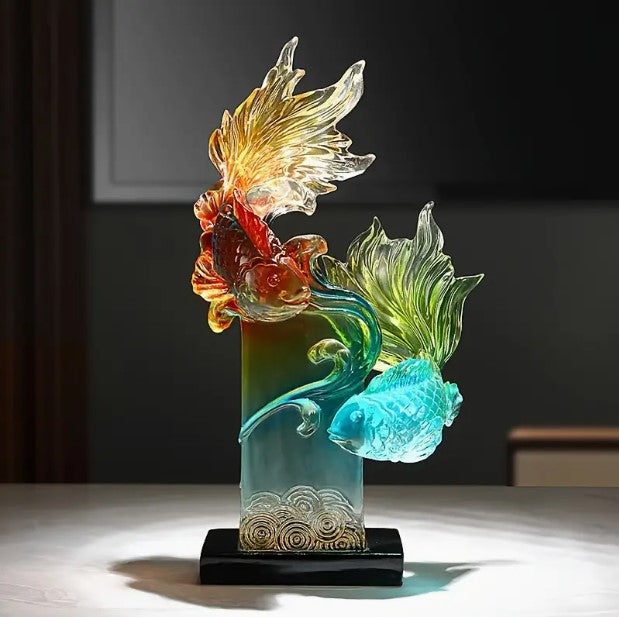 Crystal couple fishes