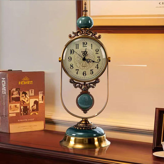 Metal Ceramic ClockMantel