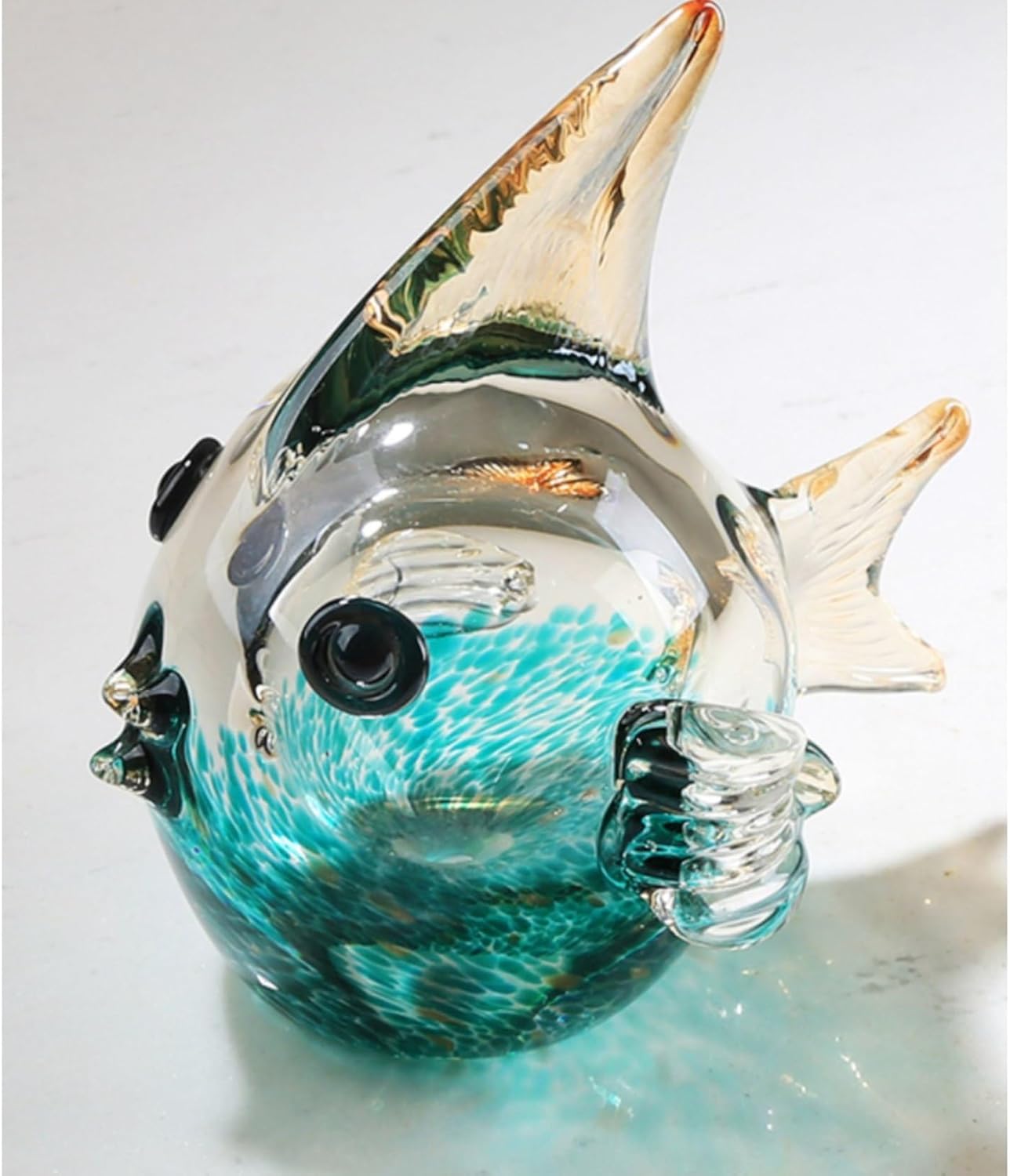Crystal Glass Couple Fish