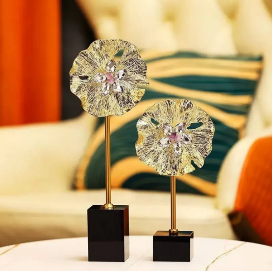 Metal and Crystal Flower (S)