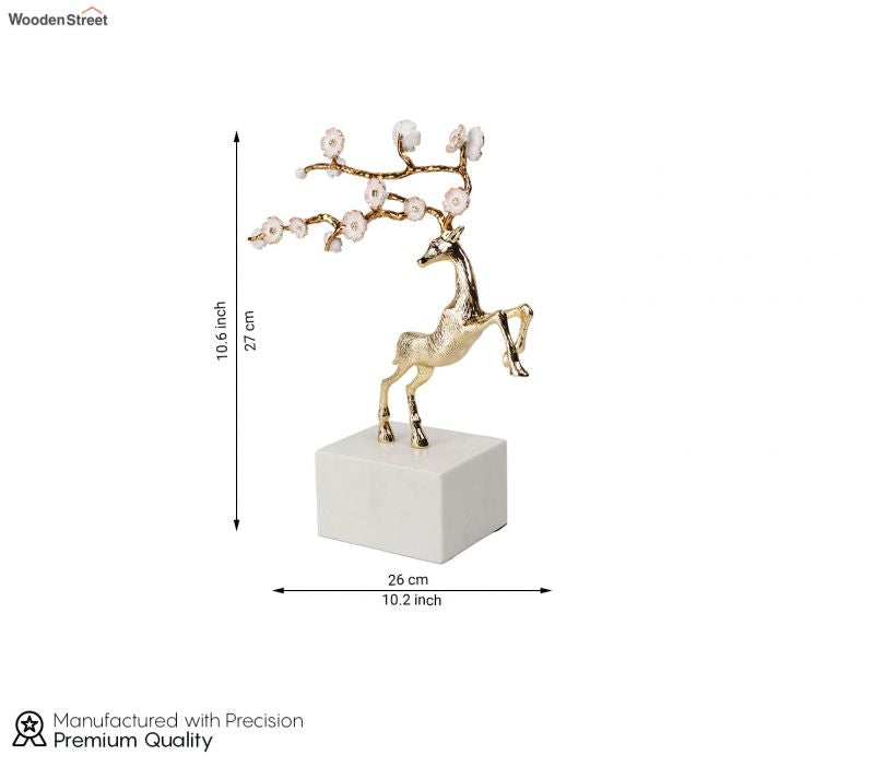 Deer Sculpture Alloy Ornament (s)
