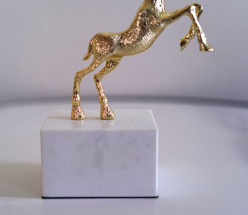Deer Sculpture Alloy Ornament (s)