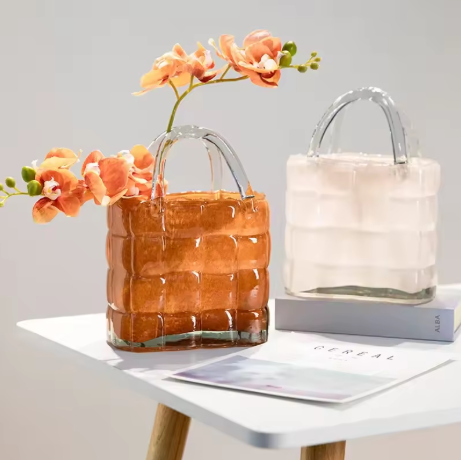 Clear Glass Vase Handbag