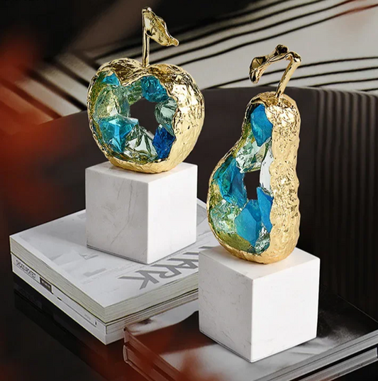 Golden Apple/Pear Statue